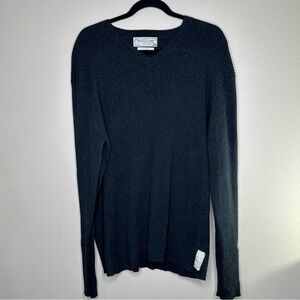 Polo Jeans Co. Ralph Lauren Men’s gray Long‎ Sleeves V-Neck Pullover Sweater XL